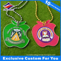 Gold Plated Custom Business Gift Dog Tag Colorful Enamel Metal Dog Tags